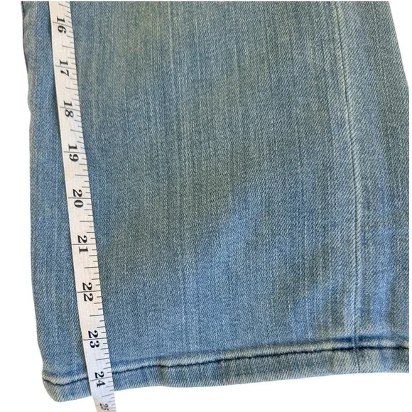 AYR Jeans Womens 31S Blue The Pop Straight Leg High Rise Stretch Cropped Denim - Picture 7 of 9